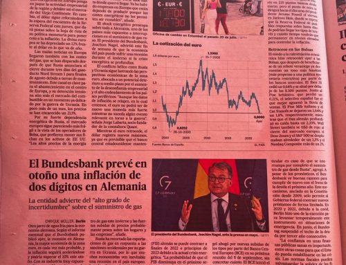 Reportaje «El Euro por debajo de la paridad» de Diario El País